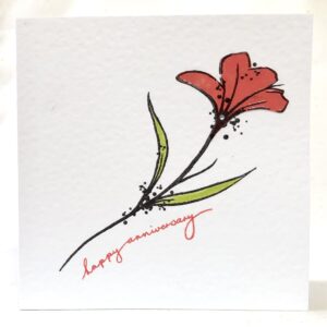 Anniversary Flower Card