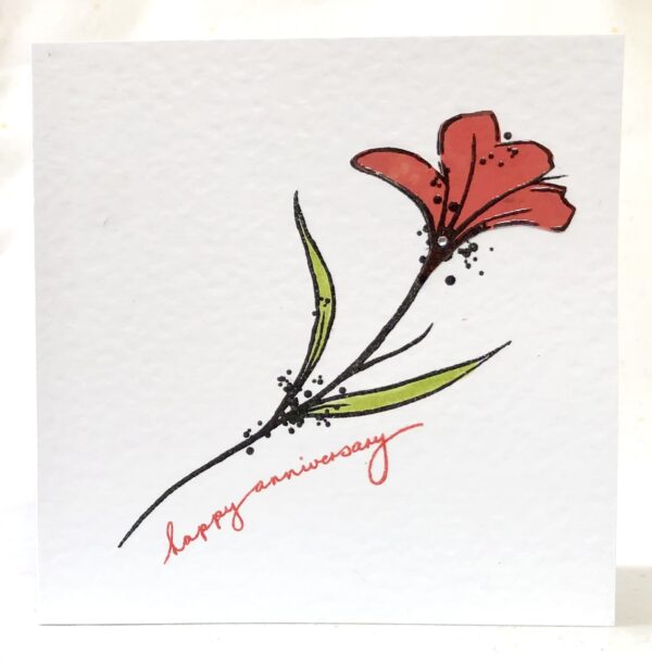 Anniversary Flower Card