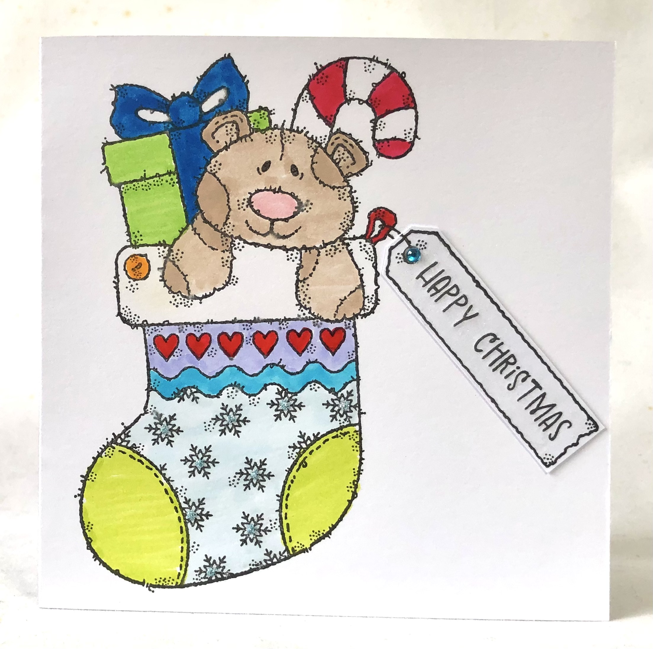 Christmas Stocking Card - Image 1