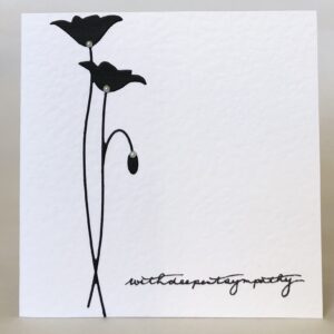 Floral Condolences Card