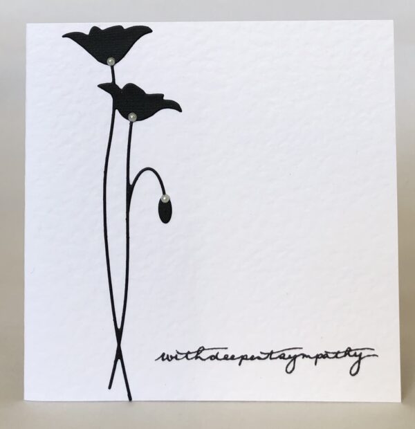 Floral Condolences Card