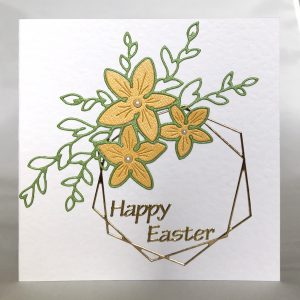 Easter Floral Wreath Card