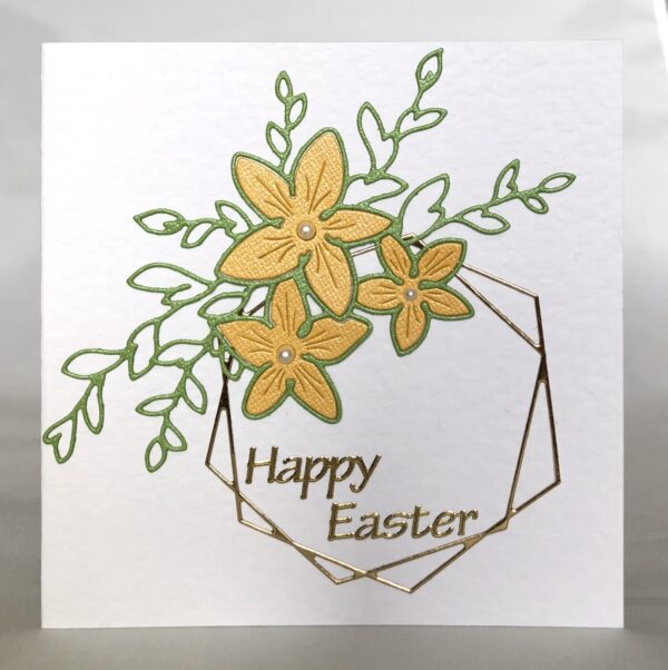 Easter Floral Wreath Card