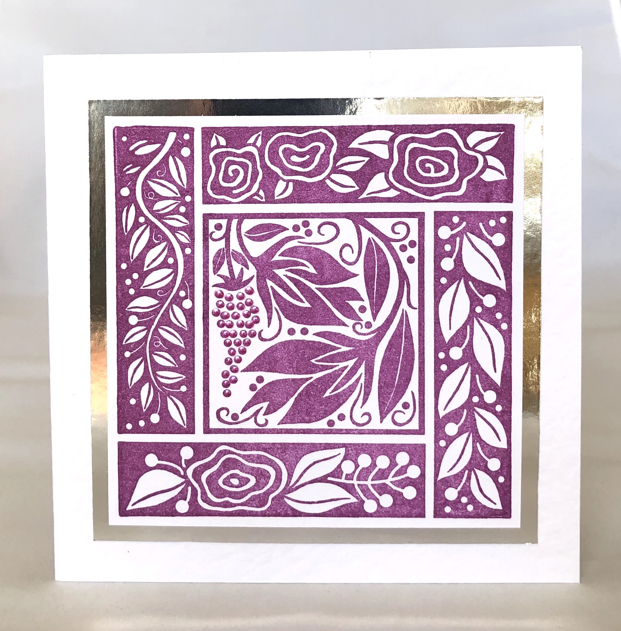 Floral Patchwork Card - Image 1