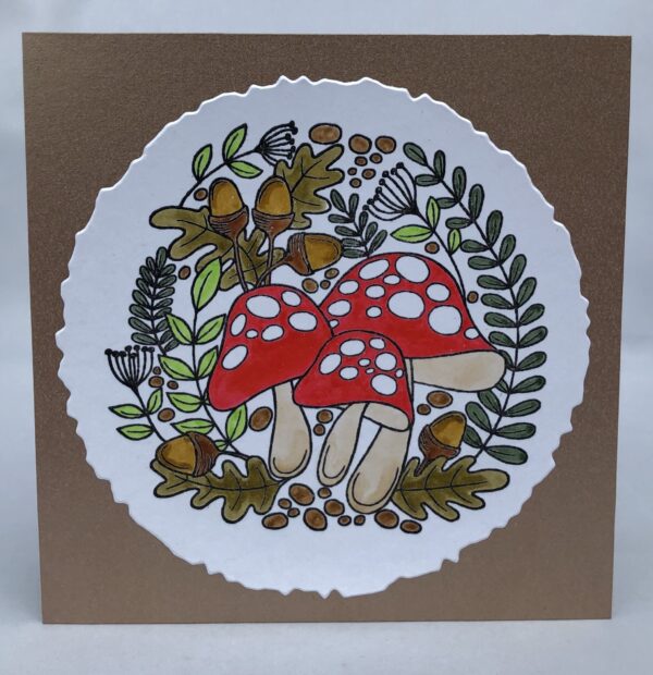 Autumn Toadstools Card