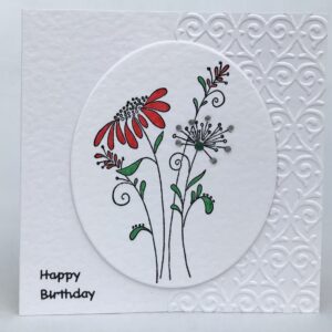 Wild Flowers Birthday Card