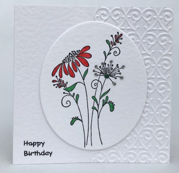 Wild Flowers Birthday Card