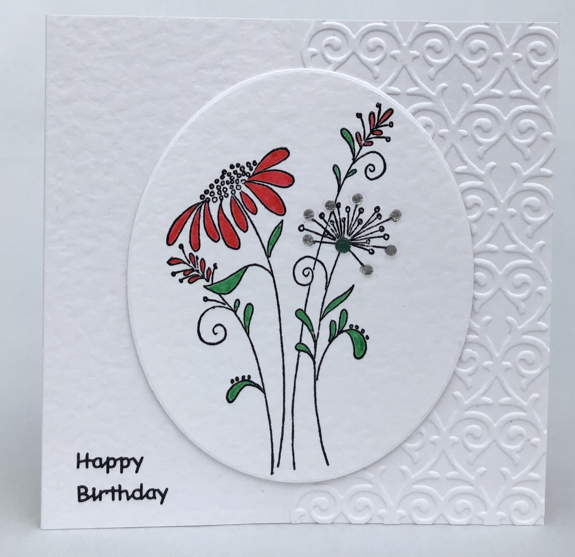 Wild Flowers Birthday Card - Image 1