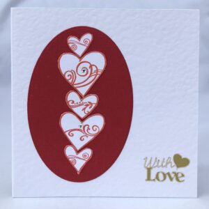 Five Hearts Card