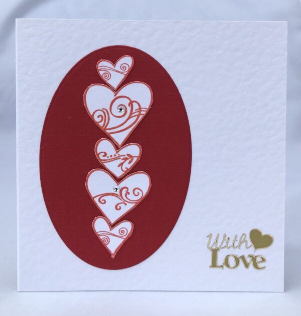 Five Hearts Card