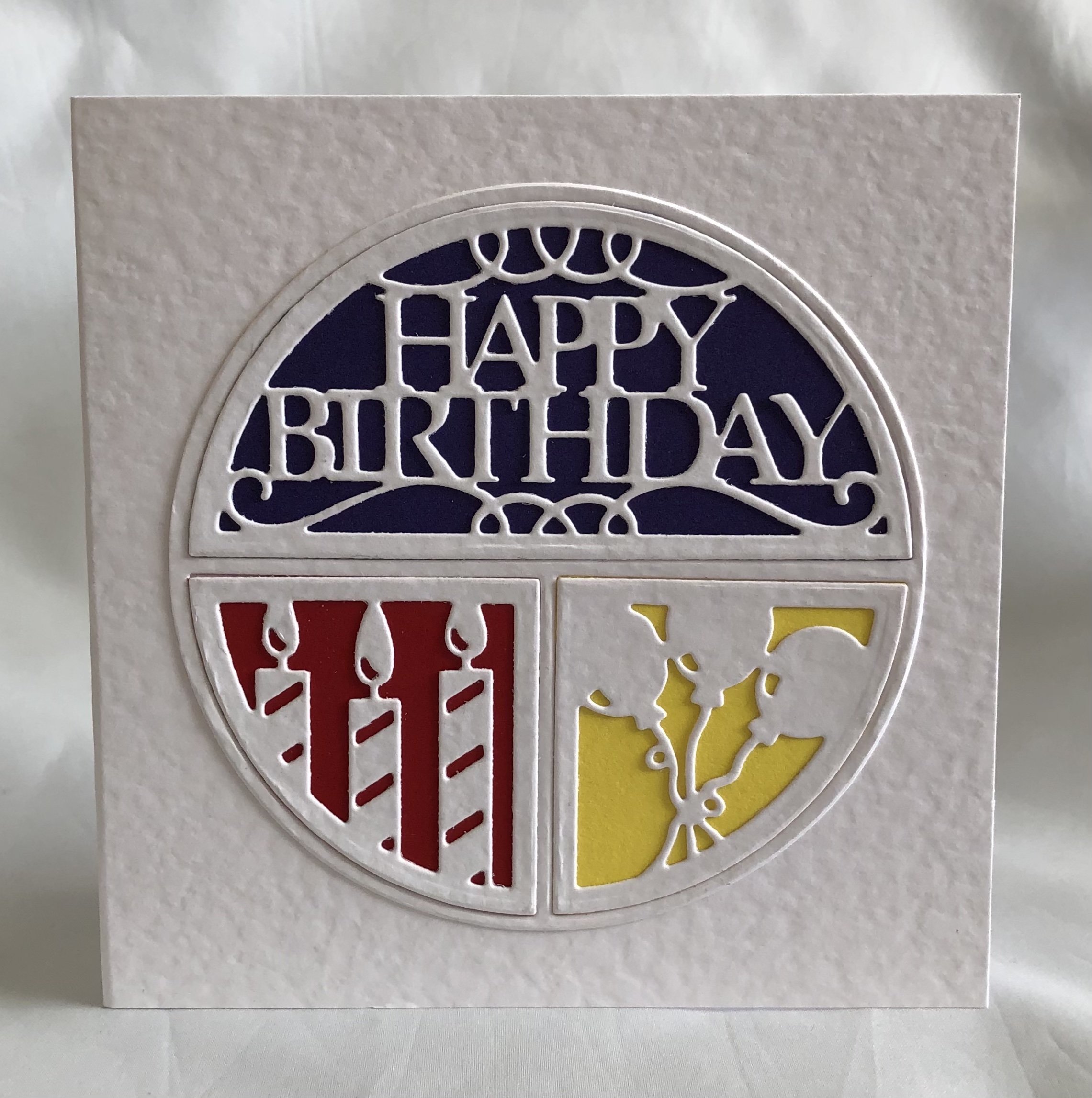 Circle Happy Birthday Card - Image 1