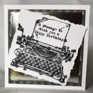 Typewriter Card