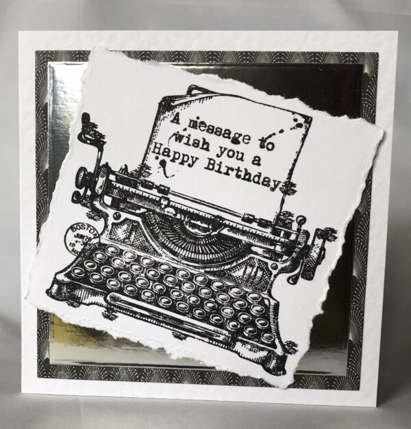Typewriter Card