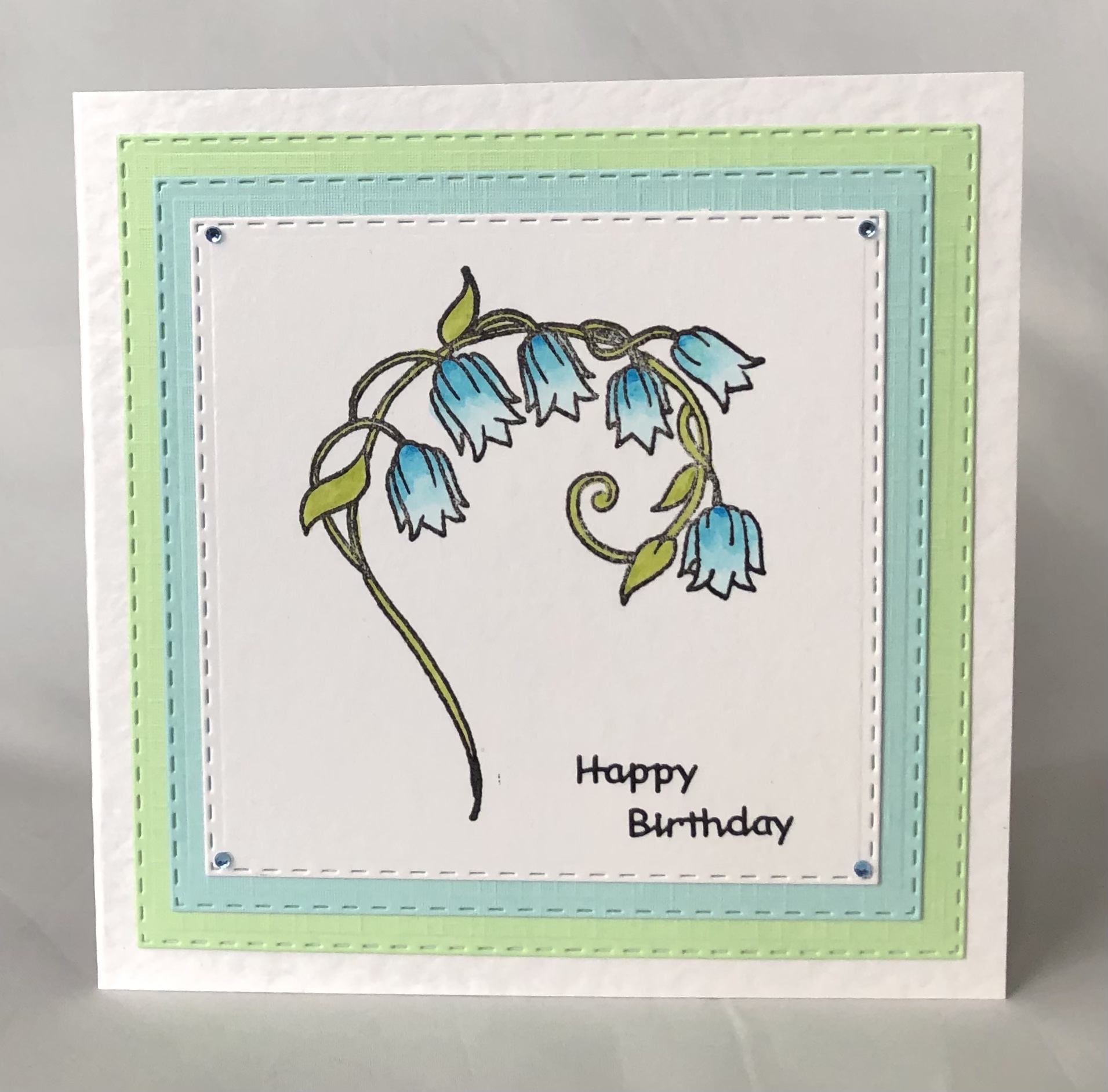Pretty Bluebells Card - Image 1