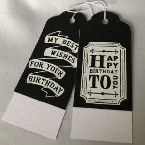 Chalkboard Wishes Gift Tags
