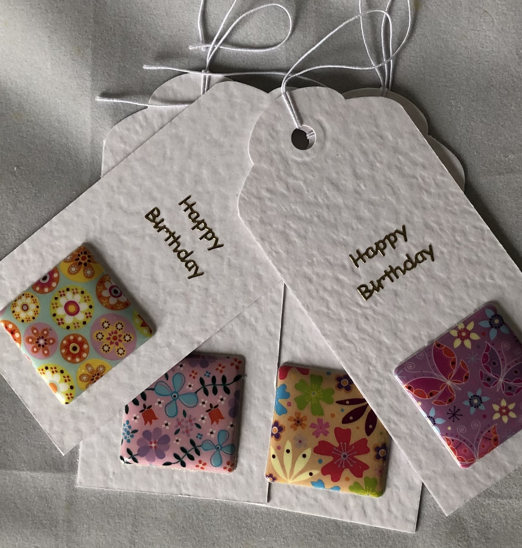 Funky Flower Gift Tags - Image 1