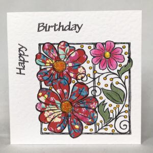 Petals Birthday Card