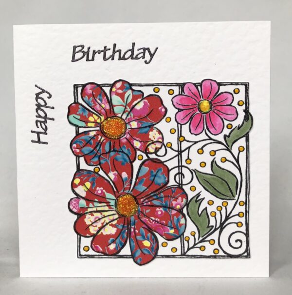 Petals Birthday Card