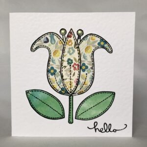 Patchwork Tulip Card