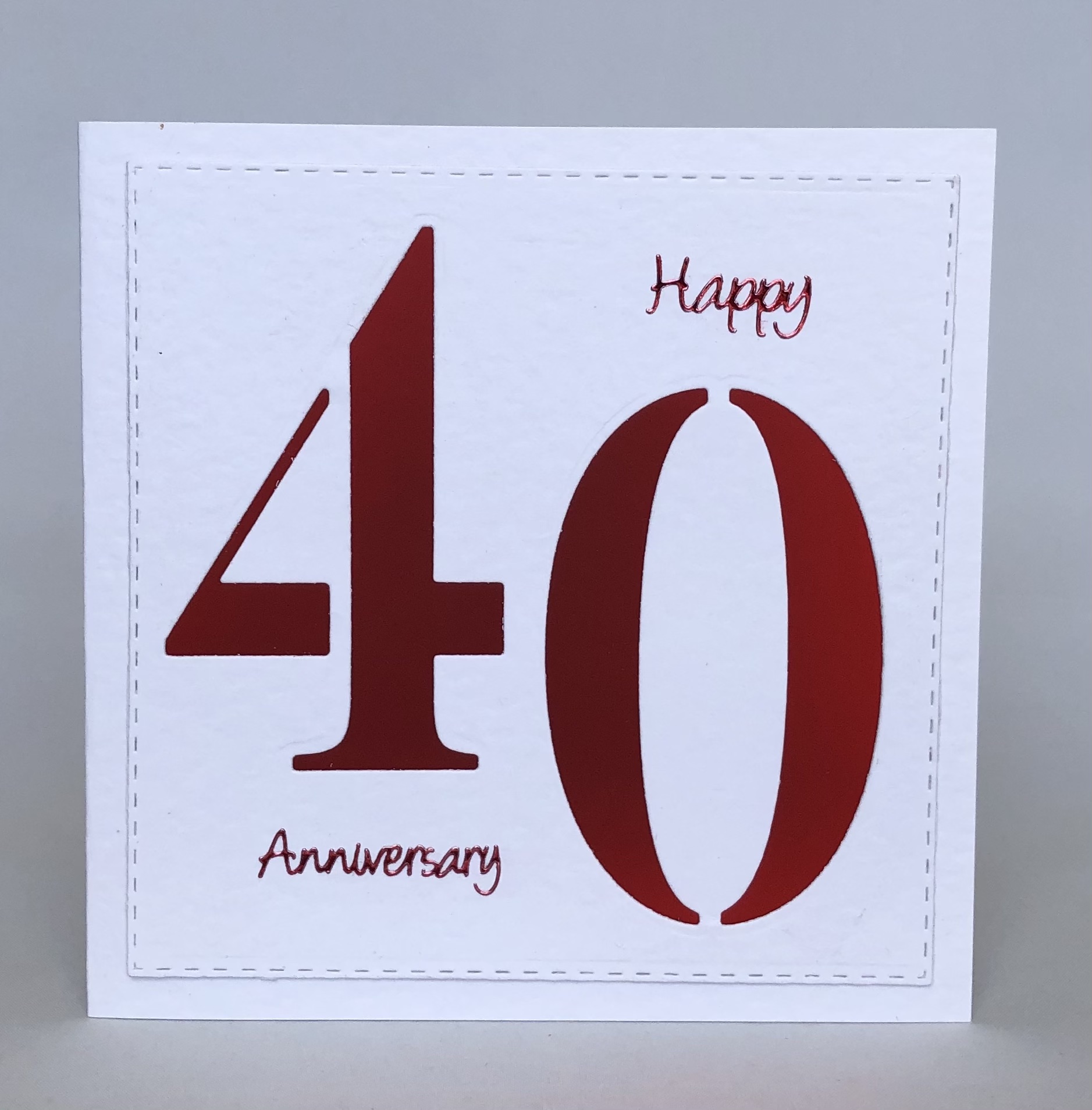 Ruby Anniversary Card - Image 1