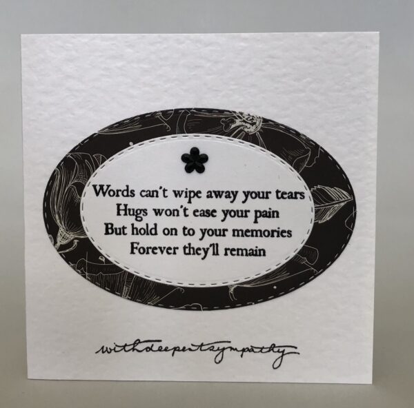 Sympathy Words Card