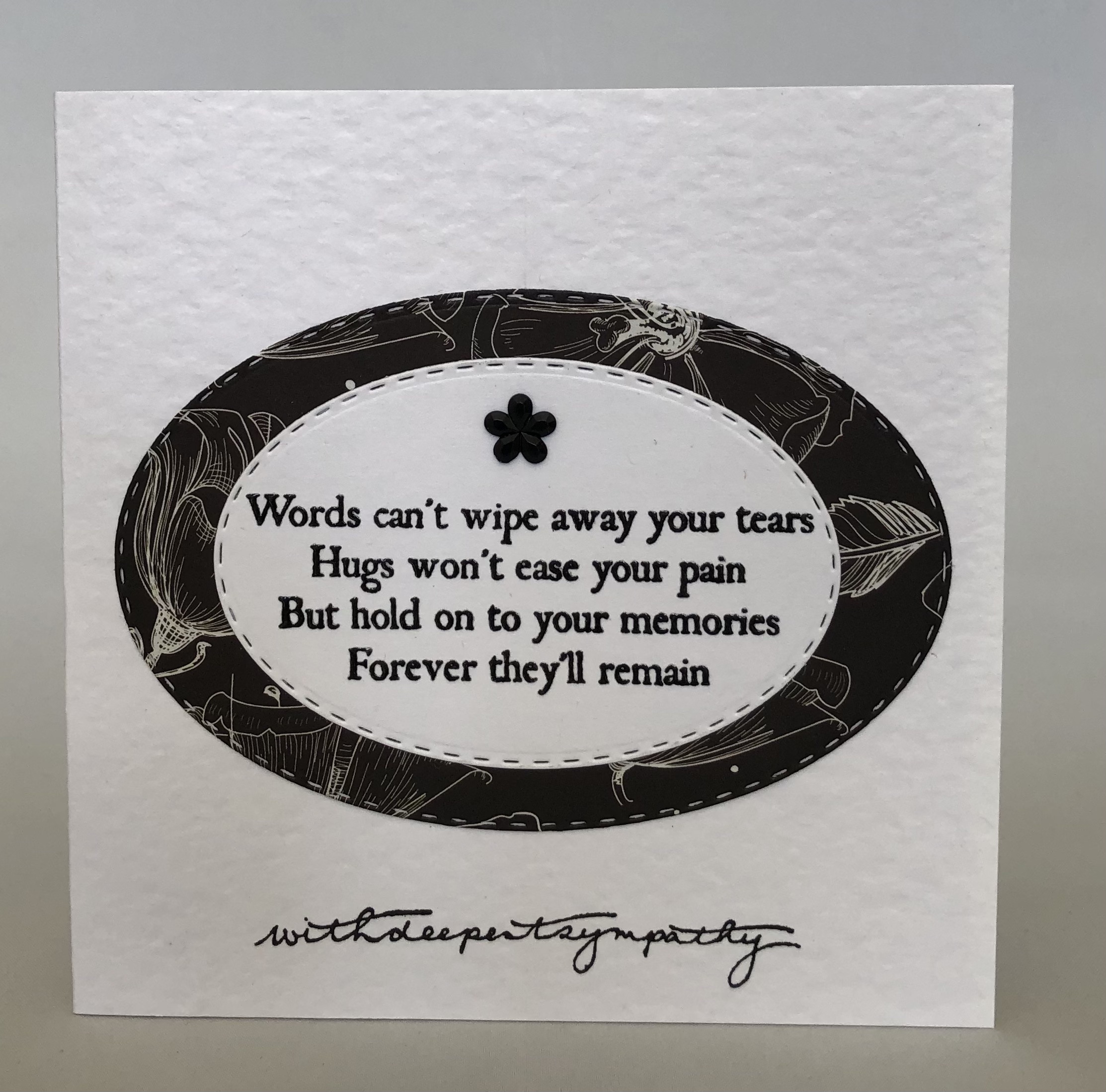 Sympathy Words Card - Image 1
