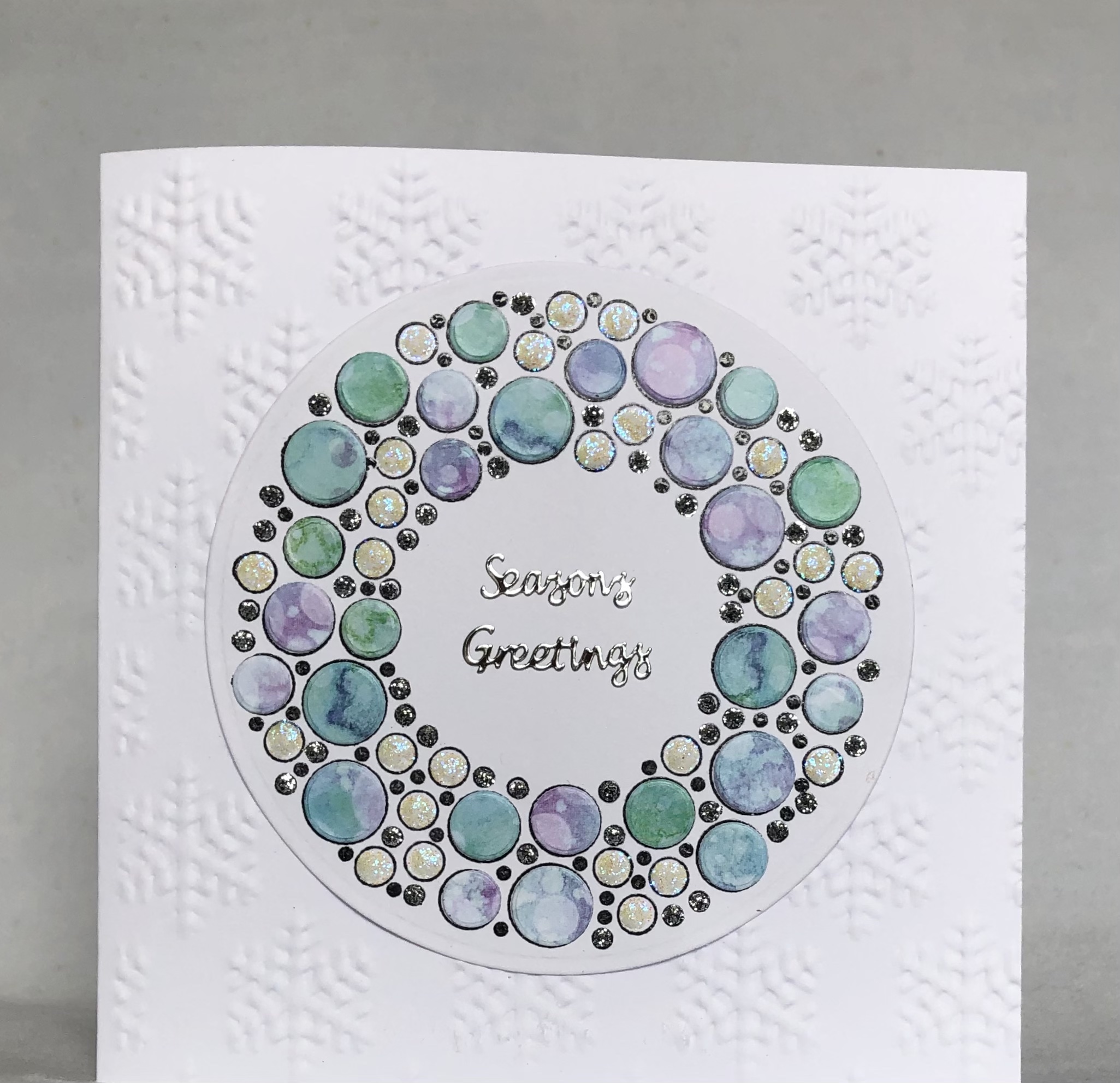 Bubble Wreath Card - Image 1