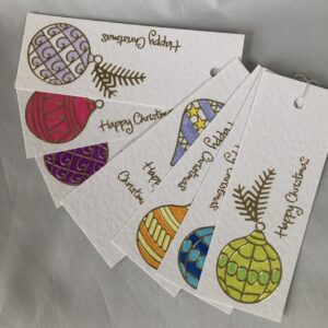 Christmas Baubles Gift Tags
