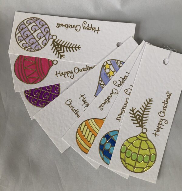 Christmas Baubles Gift Tags