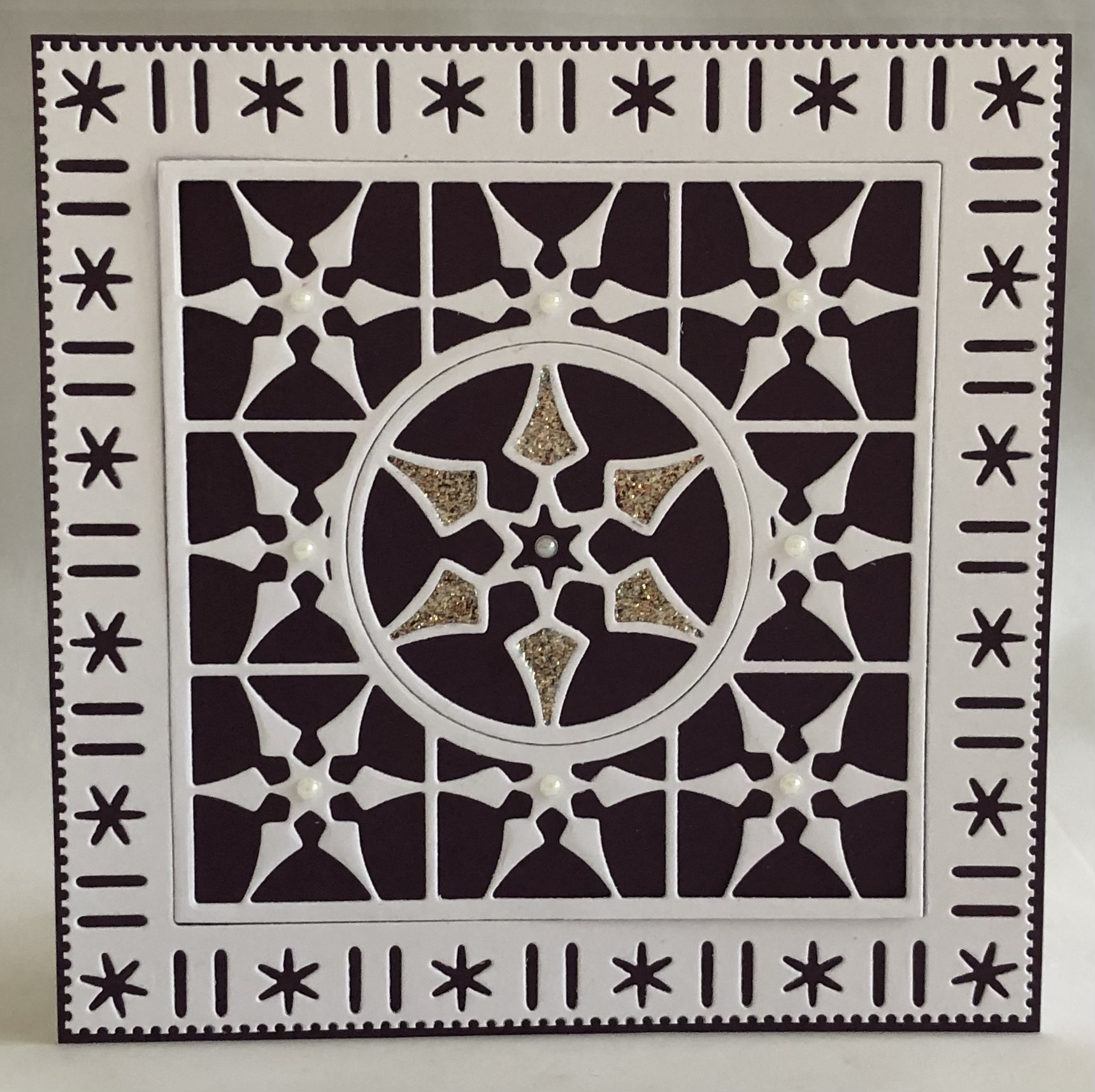 Framed Snowflake Card - Image 1