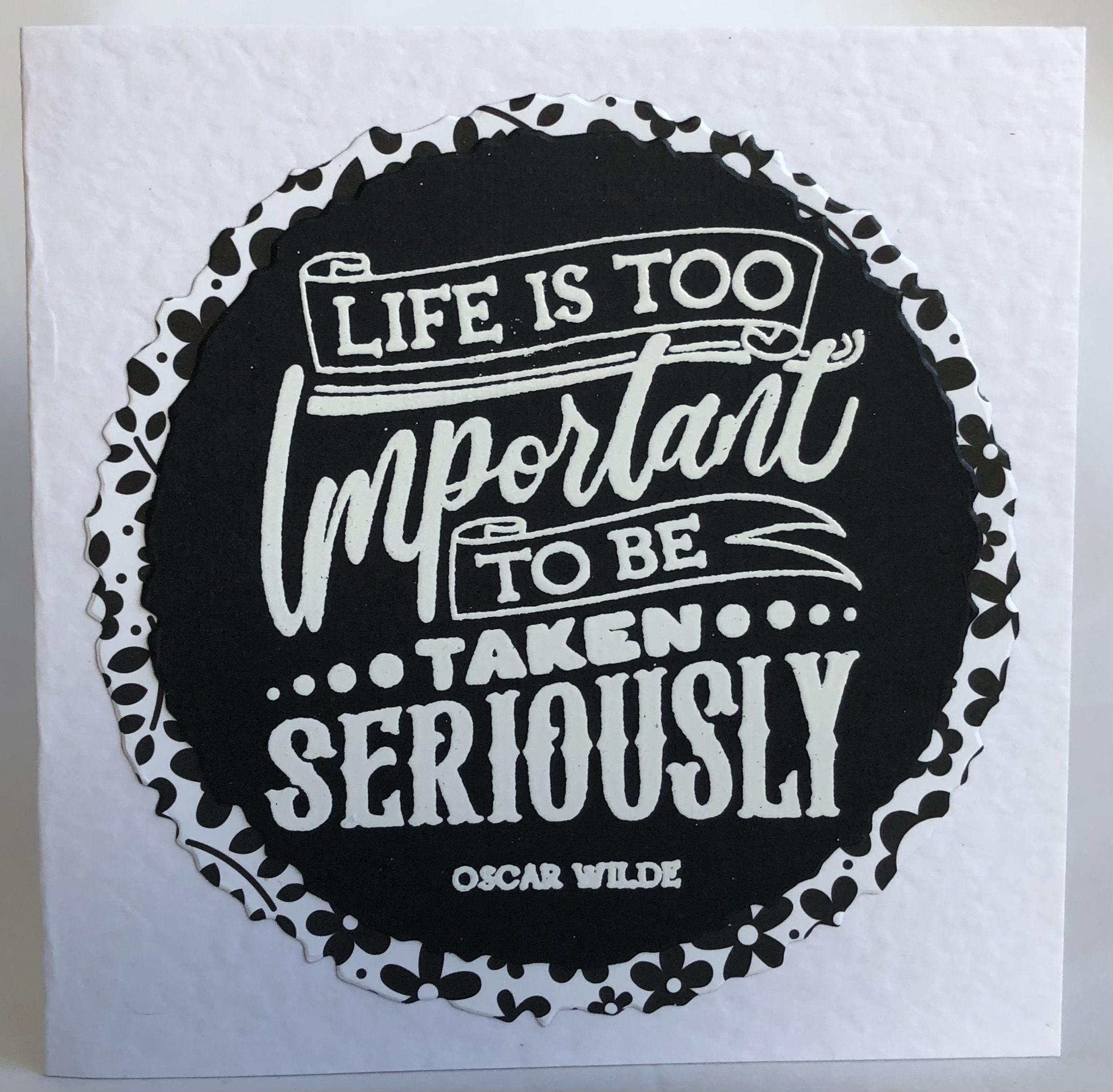 Life Is Too Important Card - Image 1