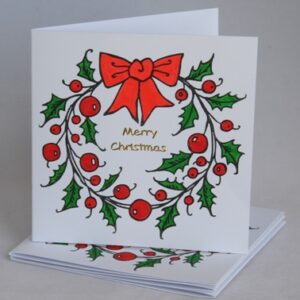 Holly Wreath Card Pack