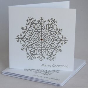 Silver Snowflake Card Pack