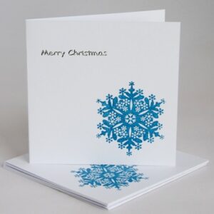 Blue Snowflake Card Pack