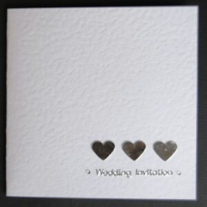 Silver Hearts Wedding Stationery