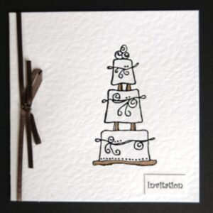 Tiered Cake Wedding Stationery