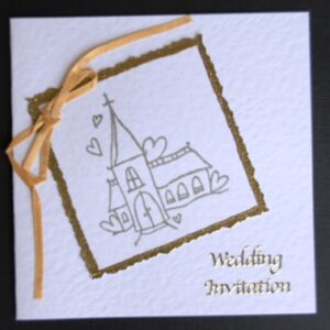 Hearts and Churches Wedding Stationery