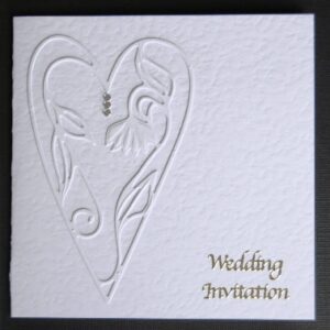 Art Deco Heart Stationery