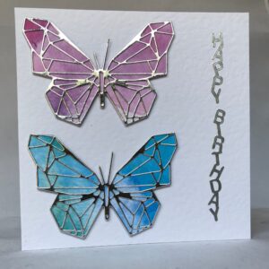 Geometric Butterfly Card