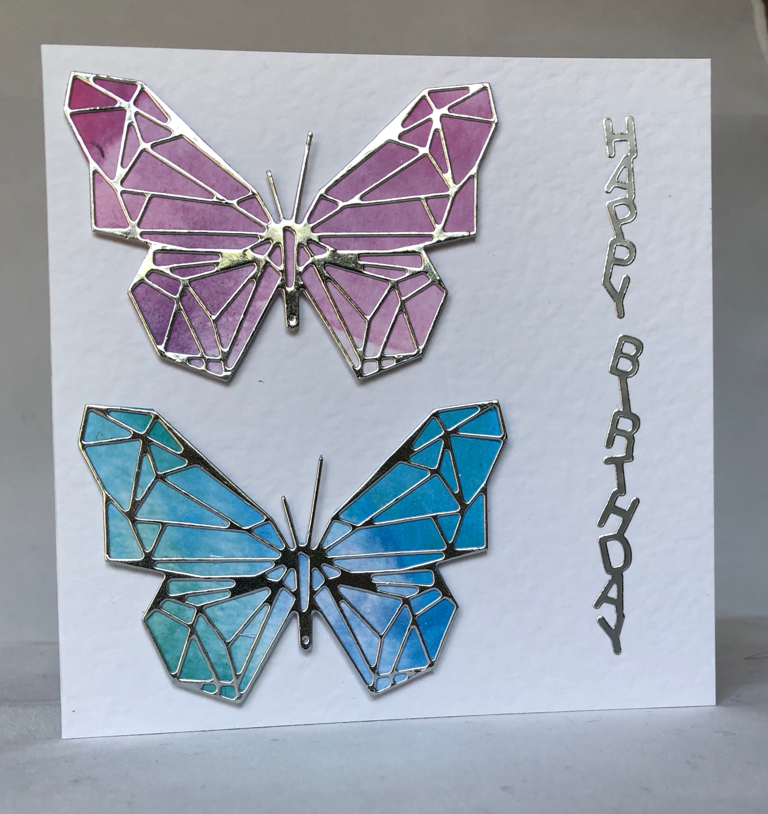 Geometric Butterfly Card - Image 1